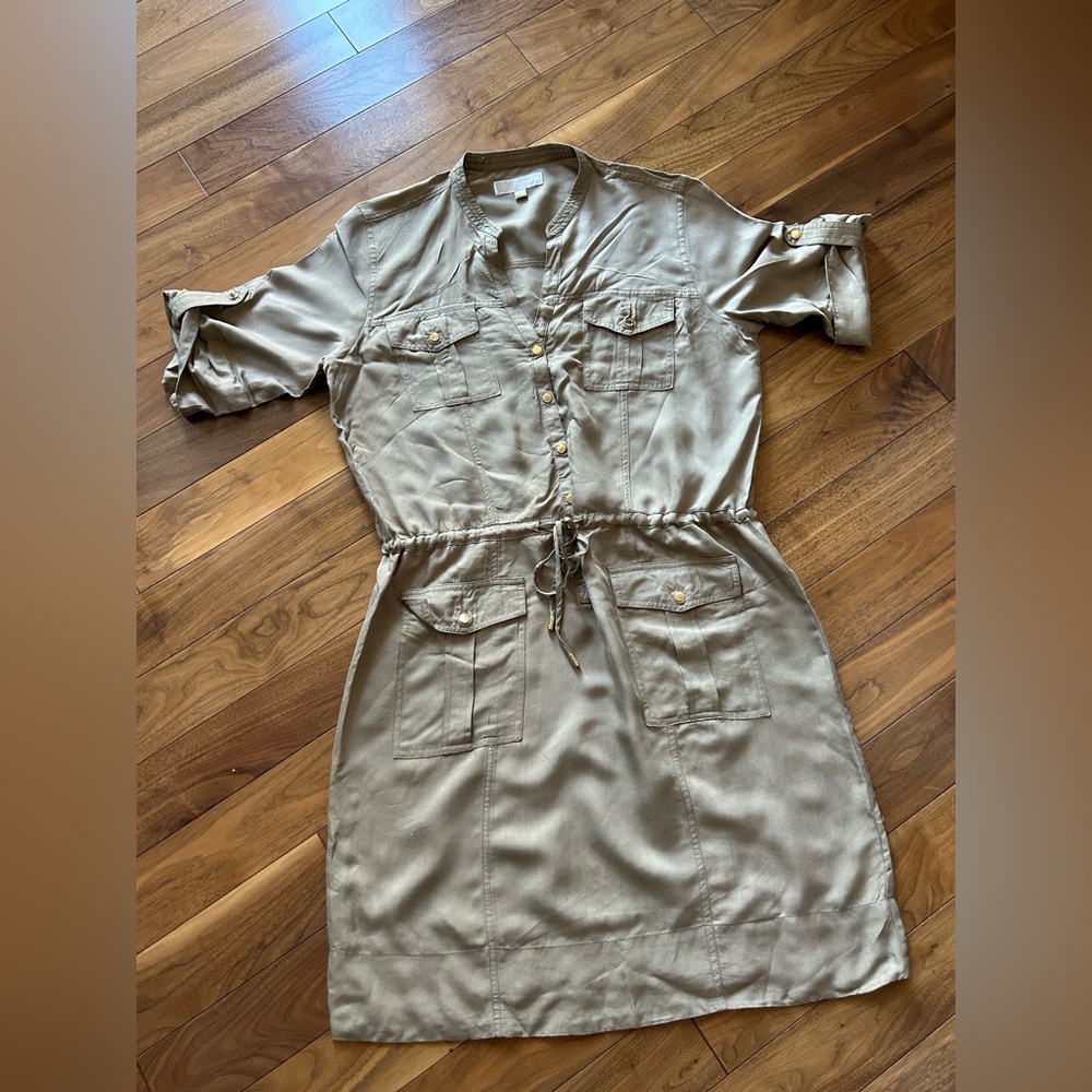 Michael Kors Tan Shirt Dress